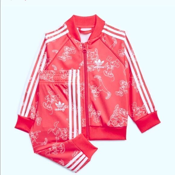 ADIDAS DISNEY MICKEY AND FRIENDS SWEATSUIT SET - Picture 1 of 7